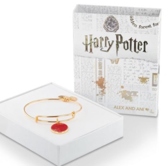 Alex & Ani Harry Potter Charm Bangle in Shiny Gold - Picture 3 of 3